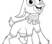 Coloriage ch&egrave;vre mignon Valentino