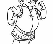 Coloriage Gabi en marchant