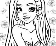 Coloriage Illustration de l'h&eacute;ro&iuml;ne Asha de Wish