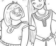 Coloriage Image de Asha et Dahlia