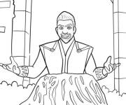 Coloriage Le roi Magnifico lance un sort