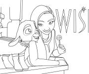 Coloriage Poster du film Wish de Disney