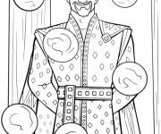 Coloriage Roi Magnifico souriant