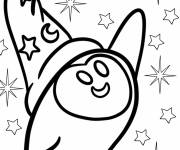 Coloriage Star dans un chapeau de magicien