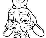 Coloriage Star sur la t&ecirc;te de Valentino
