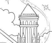 Coloriage Star transformant les souhaits en lumi&egrave;re
