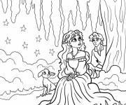 Coloriage Valentine et Star en tant qu'humains avec Asha