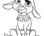 Coloriage Valentino assis