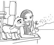 Coloriage Valentino la meilleure amie d'Asha