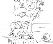 Coloriage Animaux du film Zootopie 2