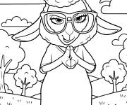 Coloriage Dawn Bellwether du film Zootopie 2
