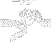 Coloriage Gary de Zootopie 2 heureux