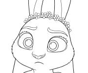 Coloriage Judy Hopps kawaii de Zootopie 2