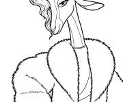 Coloriage L'animal Gazelle du film Zootopie 2