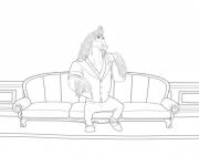 Coloriage Le maire Brian Winddancer assis
