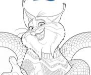 Coloriage Milton Lynxley de Zootopie 2