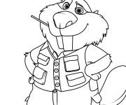 Coloriage Nibbles Maplestick de Zootopie 2