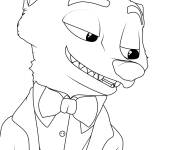 Coloriage Nick Wilde de Zootopie 2