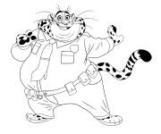Coloriage Officier Clawhauser de Zootopie 2