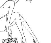 Coloriage Personnage Gazelle de Zootopie 2