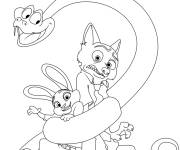 Coloriage Personnages dr&ocirc;les de Zootopie 2