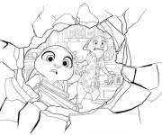 Coloriage Sc&egrave;ne de nouveau film Zootopie 2