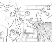 Coloriage Sc&egrave;ne du film d'animation Zootopia 2