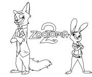 Coloriage Zootopie 2 de Disney
