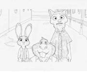 Coloriage Zootopie 2 ps