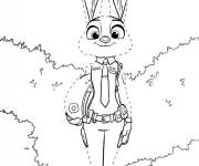 Coloriage Judy Hopps à compléter