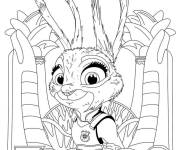 Coloriage Judy Hopps de Zootopia