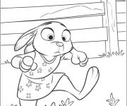 Coloriage Judy Hopps en robe Zootopia