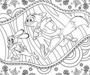 Coloriage Zootopie anti-stress