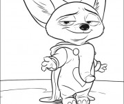 Coloriage Zootopie Finnick le rusé