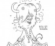 Coloriage et dessins gratuit Zootopie gazelle Yax à imprimer