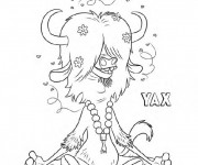 Coloriage Zootopie gazelle Yax