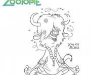 Coloriage et dessins gratuit Zootopie YAX à imprimer