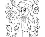 Coloriage Automne Action De Gr&acirc;ce