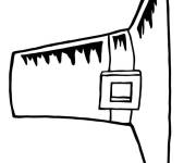 Coloriage et dessins gratuit Chapeau de p&egrave;lerin simple à imprimer