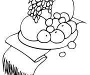 Coloriage D&eacute;corations pour le diner de l'Action de Gr&acirc;ce