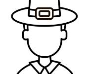 Coloriage Emoji P&egrave;lerin