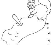 Coloriage et dessins gratuit Gland pour action de gr&acirc;ce à imprimer