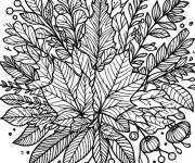 Coloriage Motifs pour la f&ecirc;te de l'Action De Gr&acirc;ce