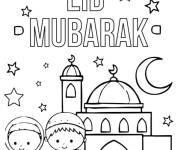 Coloriage A&iuml;d Fitr Moubarak