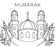 Coloriage Bonne f&ecirc;te de l'A&iuml;d al-Fitr
