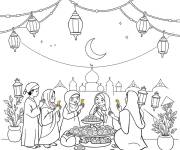 Coloriage F&ecirc;tons Eid el Fitr