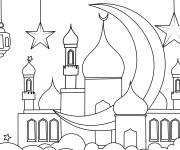 Coloriage Illustration musulmane de l'A&iuml;d Moubarak