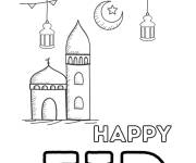 Coloriage et dessins gratuit Ouvre facile A&iuml;d Moubarak à imprimer