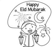 Coloriage A&iuml;d Moubarak