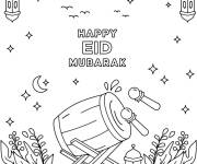 Coloriage Photo de l'A&iuml;d Moubarak